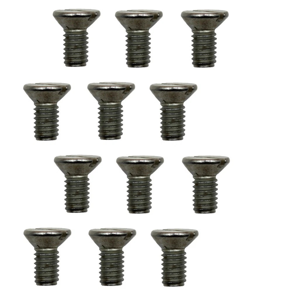 Set of 12 Bed Knife M6-1.0 Flat Head Screws for John Deere (Fits 21M7194)