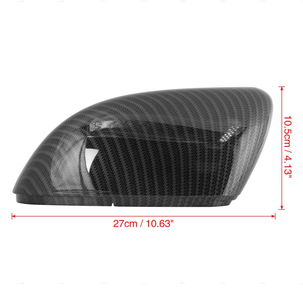 Rear View Mirror Cover Cap for Volkswagen Golf 6 (2010–2013) Carbon Fiber