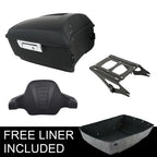 Matte Black Trunk Backrest Pad for Harley Touring (2014–2026)