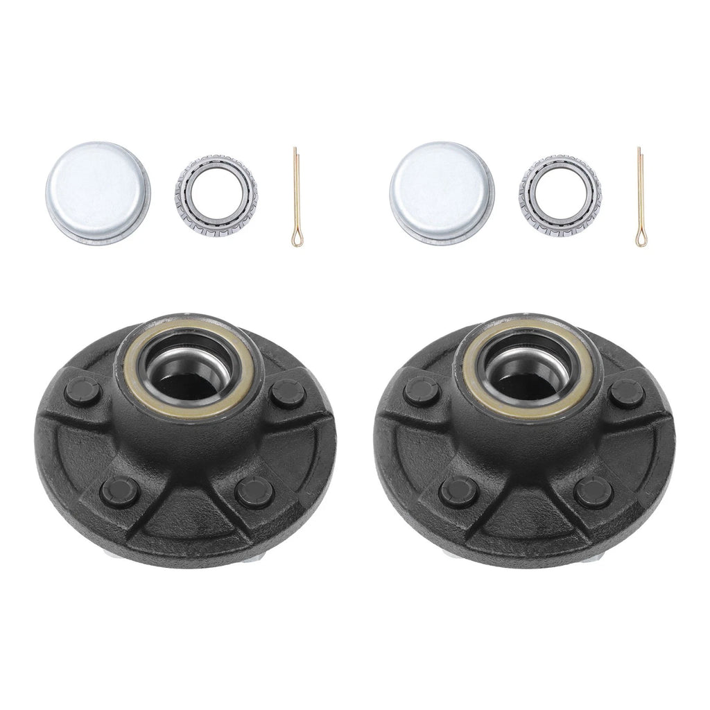 Set of 2 Trailer Hub Kits for 3500 lbs Trailers (5 on 4.5)