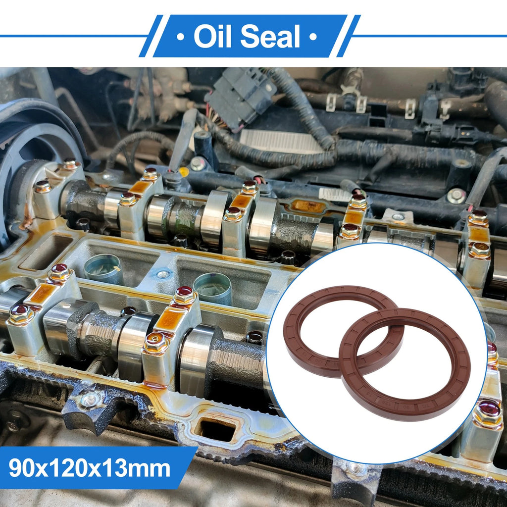 Set of 2 Oil Seal Rotary Shaft Seal FKM Rubber 90x120x13mm
