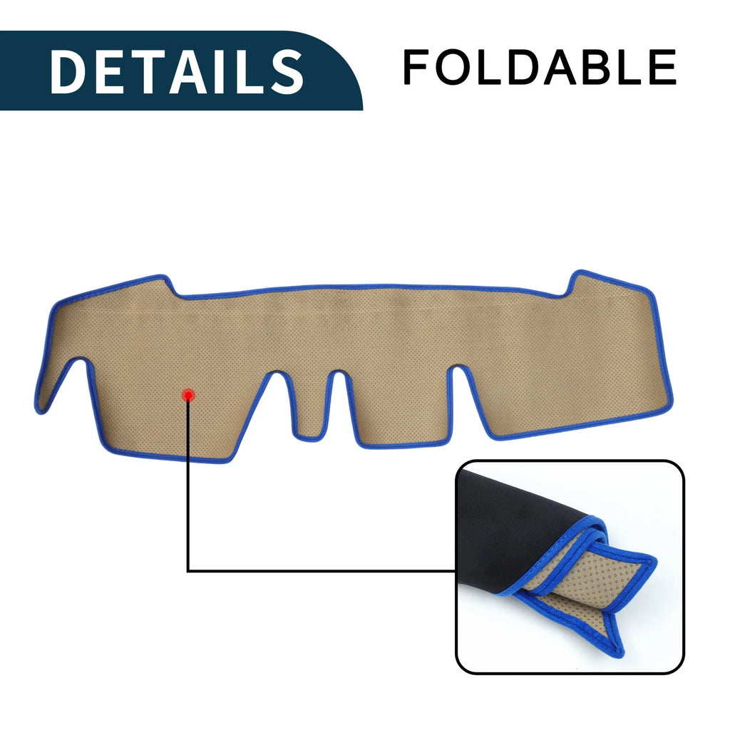 Dashboard Cover Mat for Honda N-ONE JG3 JG4 (2012–2020) Black Blue Set of 1