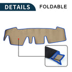 Dashboard Cover Mat for Honda N-ONE JG3 JG4 (2012–2020) Black Blue Set of 1