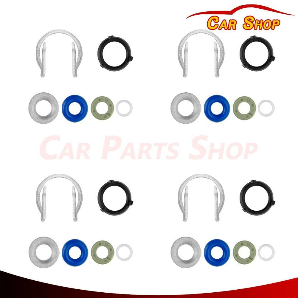 Set of 4 Fuel Injector O-ring Seals for Audi Q5, Jetta GLI, GTI (1.8, 2.0T)