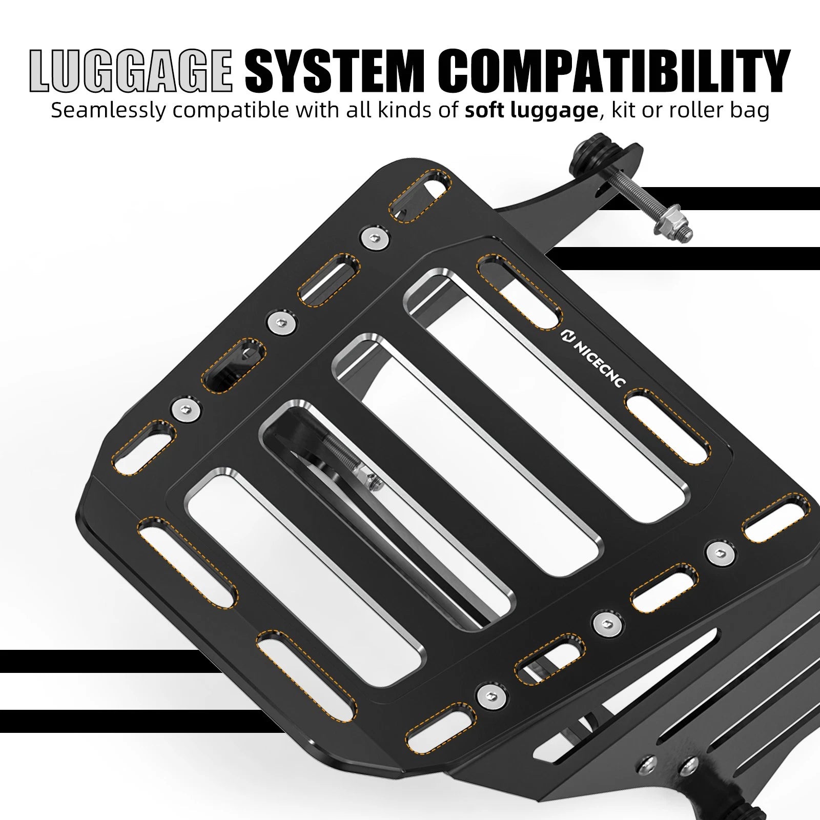 Rear Luggage Rack Carrier Support for Harley Sportster 1200 Low (2006–2010)