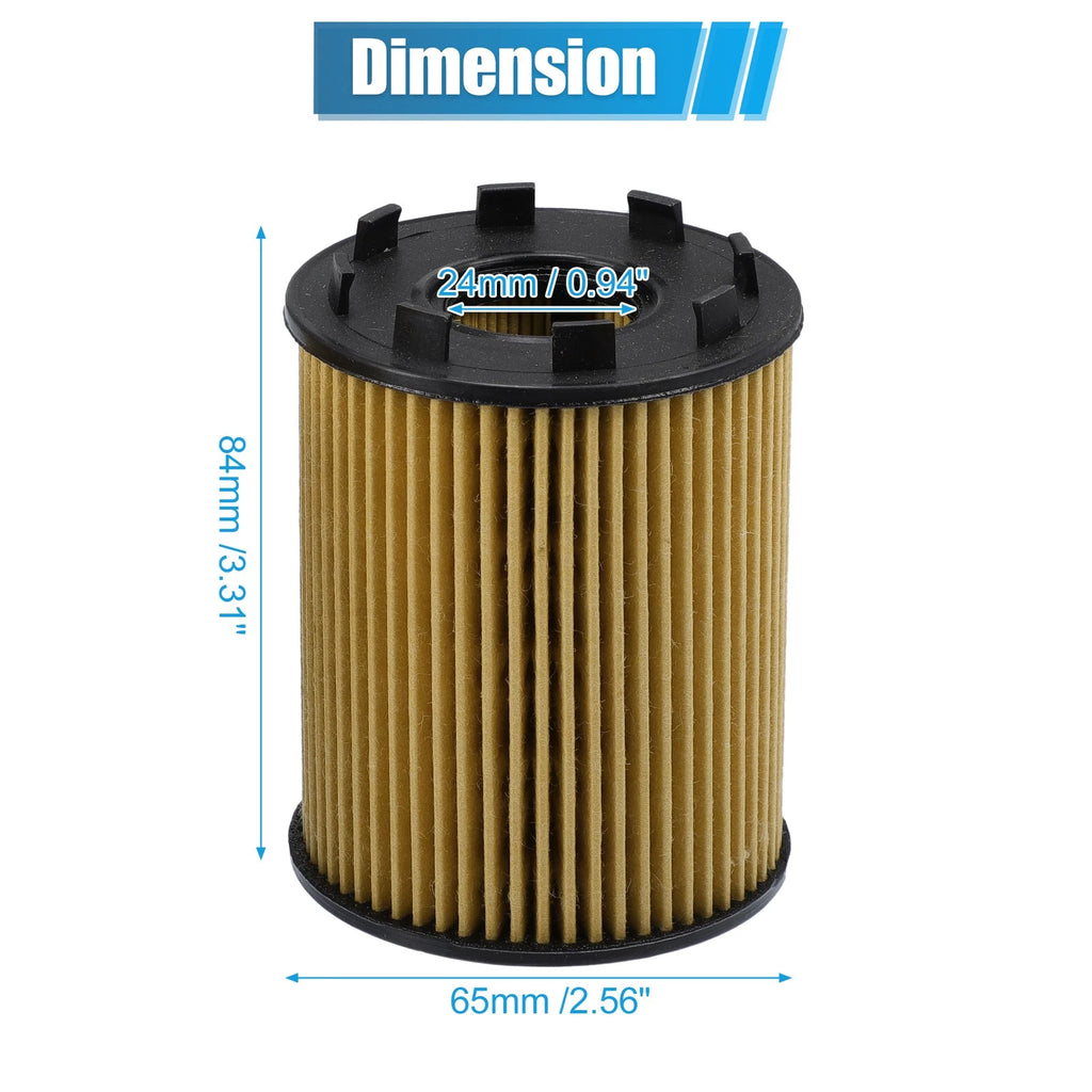 3X Engine Oil Filter with Seals No.68102241AA/73500049 for KIA II (2011–2016)