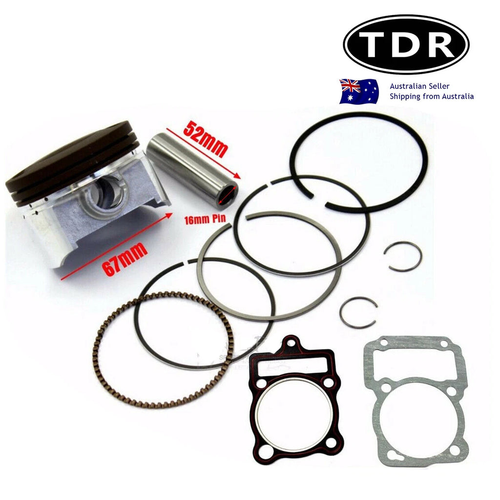 67mm 16mm Pin Piston Ring Kit for Shineray CG 250cc (2010–2023)