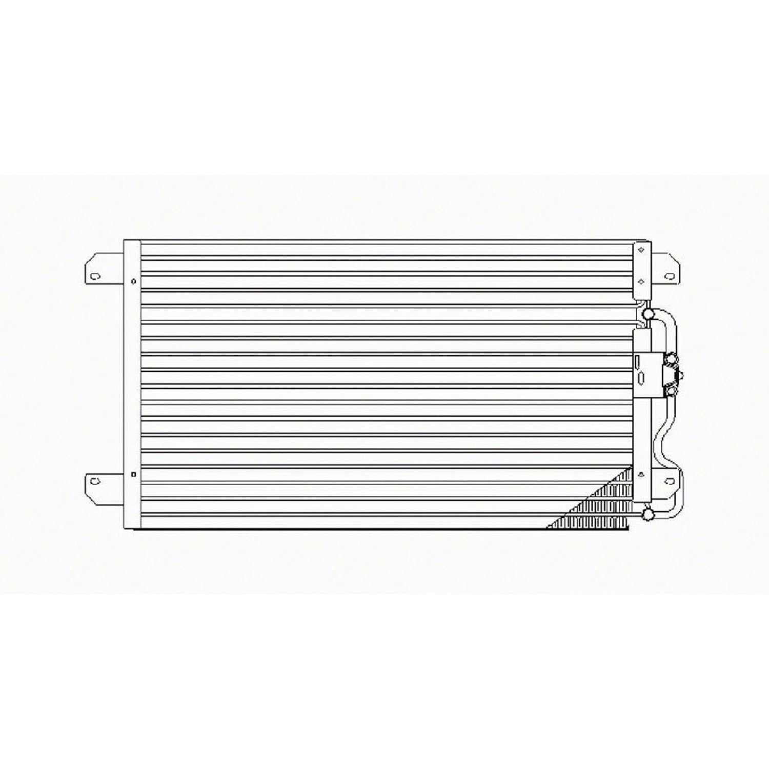 Replacement A/C Condenser Repair Part For 1996-2000 Plymouth Breeze