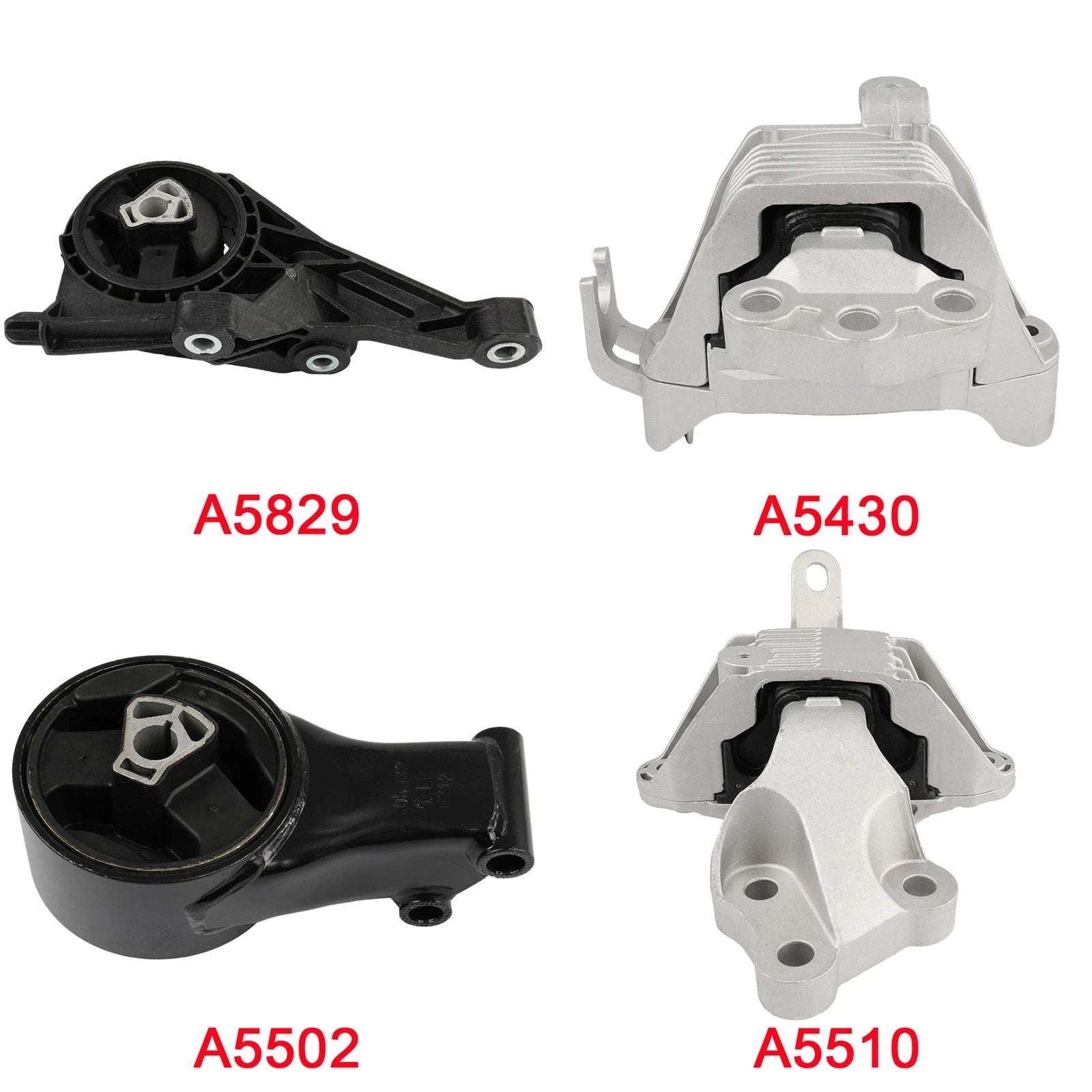 Set of 4 Engine & Trans Mounts for Chevrolet Cruze (2011–2016) 1.4L Auto