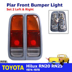 Tail Light Rear Lamp +Bulb Pair Fits Toyota Hilux RN20 RN25 Ute Truck 1974-78