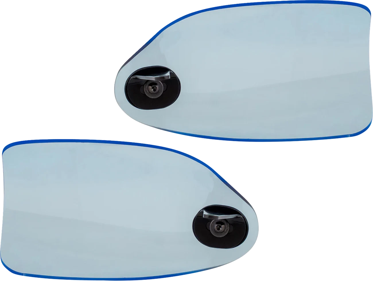 Klock Werks Flare Handguards for Harley-Davidson (Hydraulic Clutch, Blue Ice)
