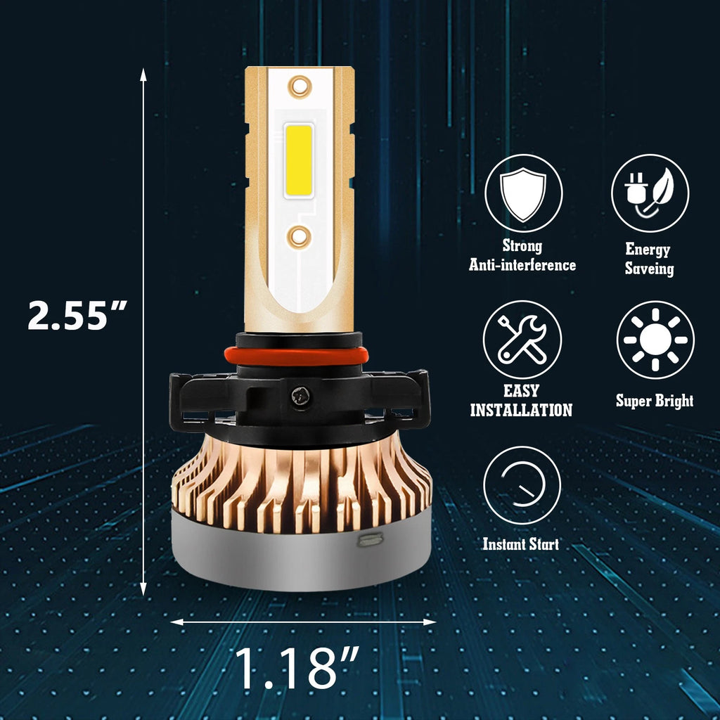 2PCS Golden Yellow LED Daytime Running Light Bulbs for Nissan (2014-2019)