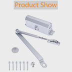 Set of 2 Aluminum Door Closers for Commercial Use (45-65KG)