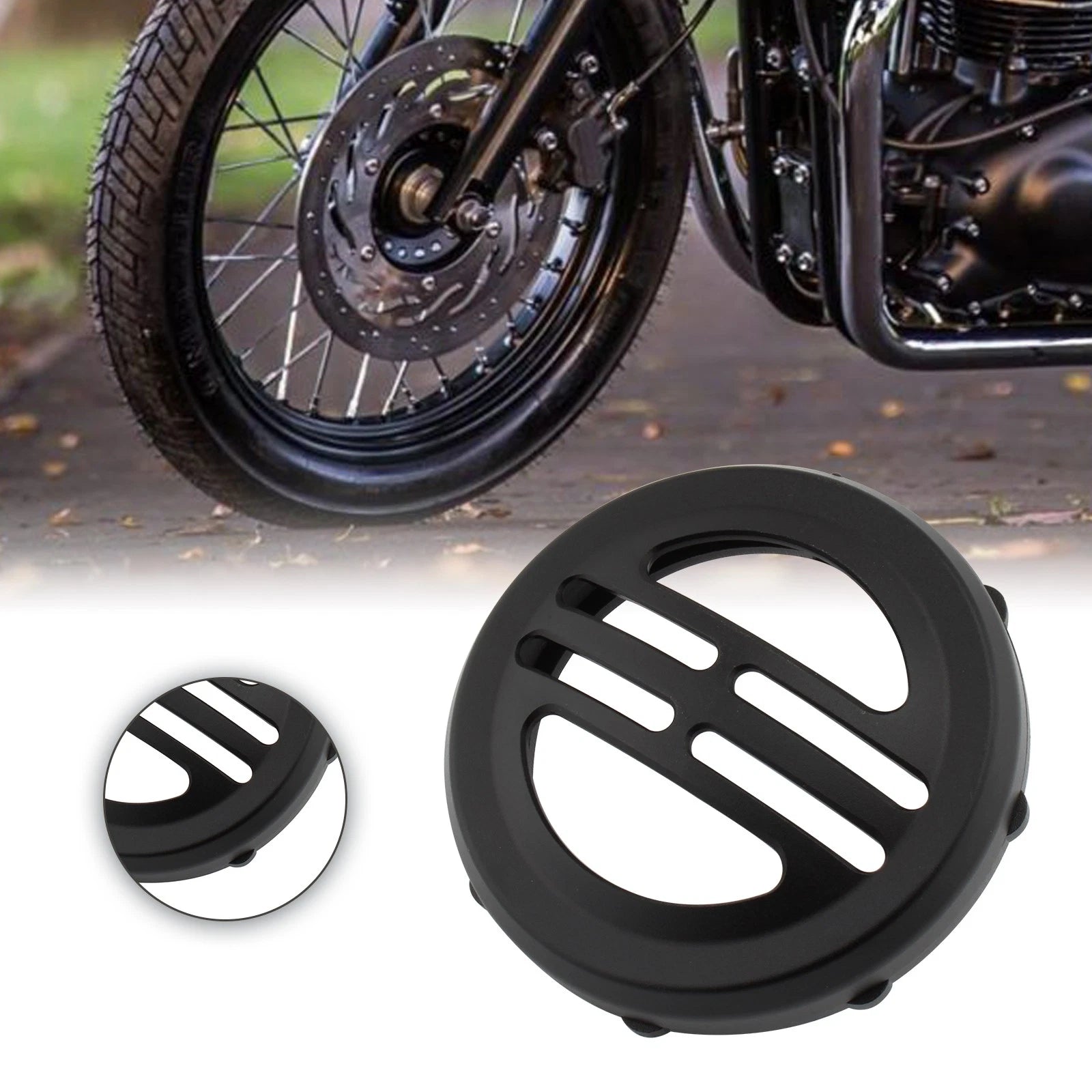 Horn Cover for Triumph Bobber T120 T100 Street Twin (Universal) - Black