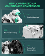 A/C Compressor for Kia Optima, Hyundai Santa Fe 2.4L (2001–2006)