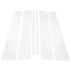 6 Pcs Door Pillar Window Trim for Honda Ridgeline (2009-2015) Chrome Silver