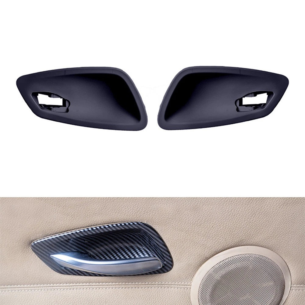 2X Inner Door Handle Bowl Cover for BMW 3 Series E90 (2005–2012) Black