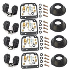4X Carburetor Kit Diaphragm Float Gasket for Yamaha XJ550 Maxim (1981–1983)