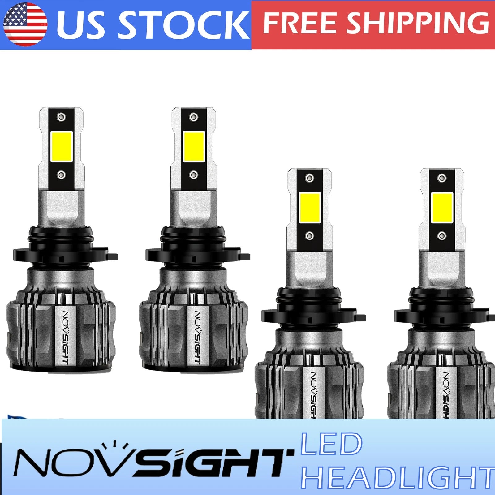 9006 + 9005 LED Headlight Kit for