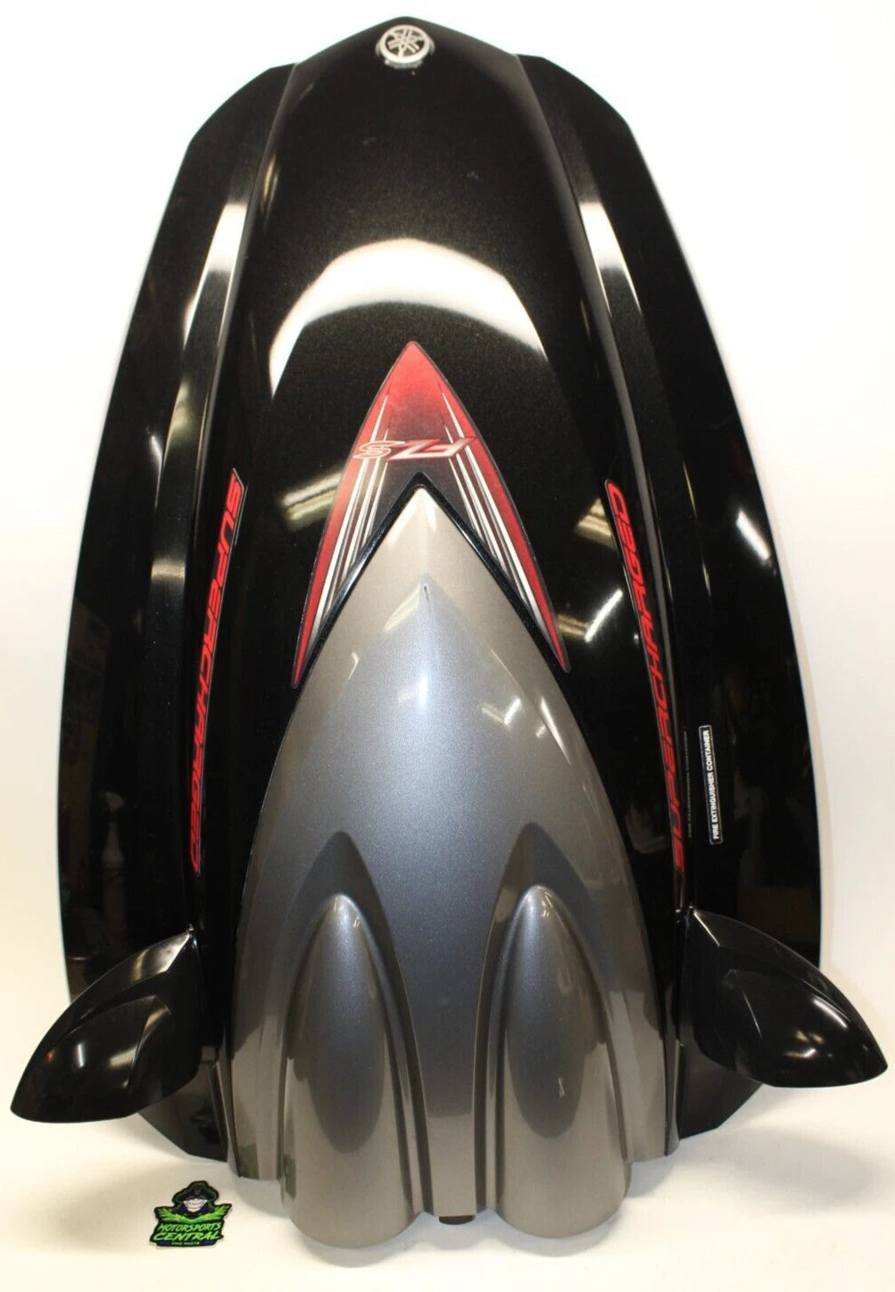 Front Hood Cowl for Yamaha FZS (2009) - Engine Hatch Bow Cover Black/Silver/Red
