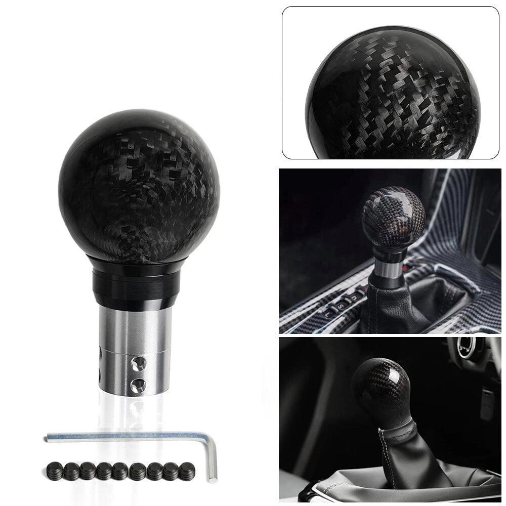 Universal Gear Shift Knob with Button for Automatic Manual Cars