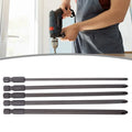 Set of 5 Screwdriver Bits 1/4 Inch PH1 for (150mm Long)