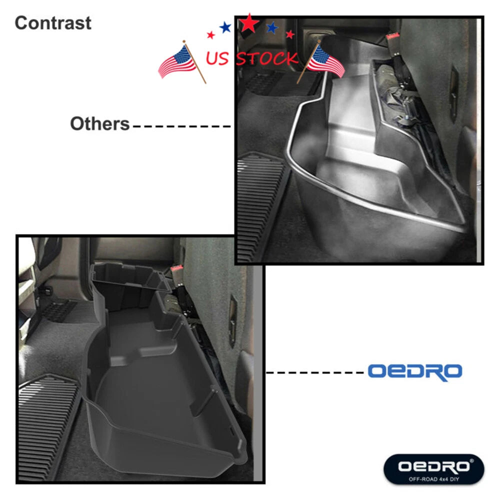 Underseat Storage Box for Chevrolet Silverado/Sierra 1500 Crew Cab (2014–2019)