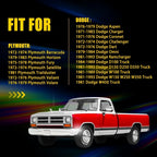 2PC Clear Lens White LED Front Side Marker Light for Dodge D100 D150 D250 (H)