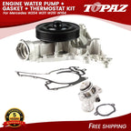 Engine Water Pump Kit with Gasket and Thermostat for Mercedes W204 W211 W251 W164 (2007–2016)