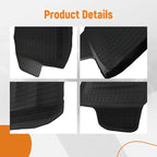 Black Rear Cargo Liner for Honda Accord (2018–2022) TPE All-Weather