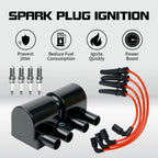 Ignition Coil + Spark Plug + Red Wires for Chevy Aveo Pontiac Wave (2004–2011)