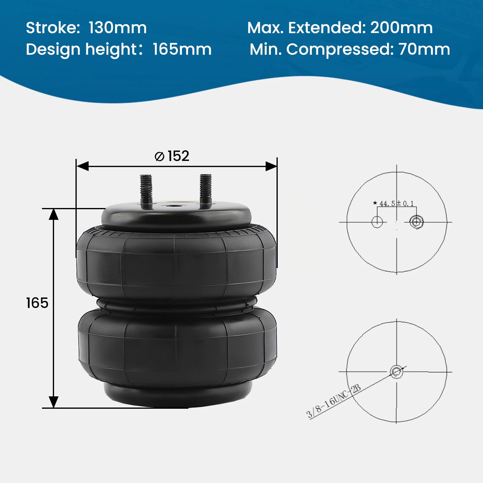 Air Spring Suspension Leveling Kit for GMC Sierra 2500HD 3500HD (2001-2010)
