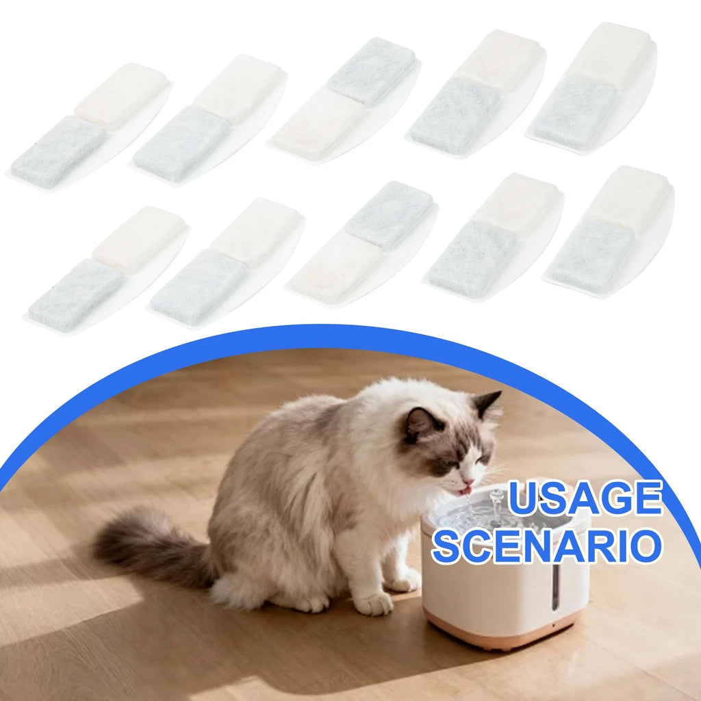 Cotton Filter Replacement with Activated Carbon for Pet Water Dispenser