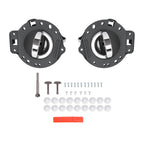 Set of 2 Gray Chrome Inside Inner Door Handles for Jeep Commander (2006–2010)