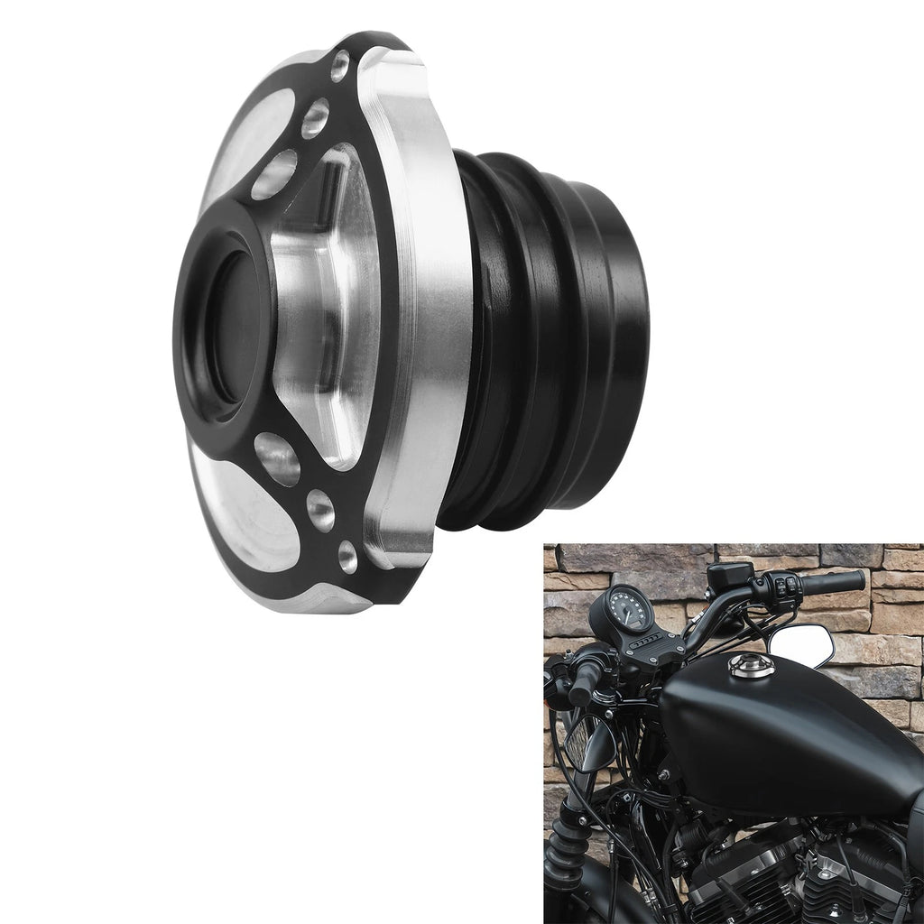 Gas Fuel Tank Cap for Harley Road King, Sportster XL 883, 1200, Softail