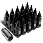 20 Pcs J2 7075 Forged Aluminum M12x1.25 Spiky Cap Lug Nuts for Universal