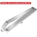 Fish Bone Tweezers for Seafood Plucking Tools (Stainless Steel)