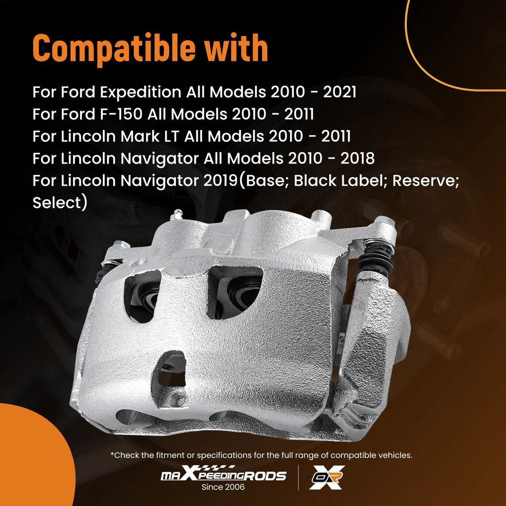 Brake Caliper Front Left with Bracket for Ford Expedition F-150 (2010-2021)