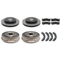 ACDelco Gold Brake Kit Disc Rotor Pad Drum Shoe for Silverado (304mm/296mm)