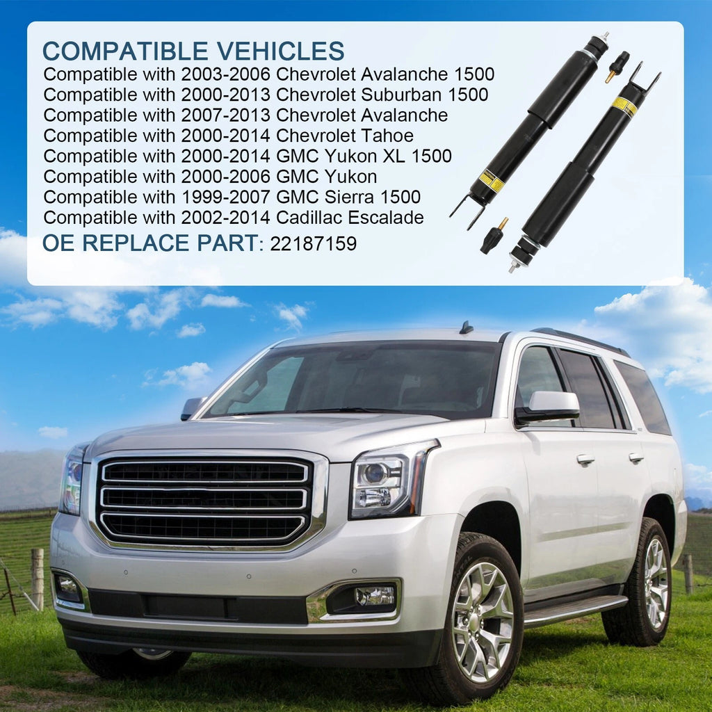 2X Air Shock Set for Cadillac Escalade (2002-2023)