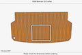 EVA Teak Faux Flooring Mat Pads for Bertram 35 Caribe (1968)