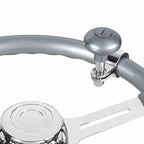 Steering Wheel Spinner Heavy Duty for Liquid Silver Car Truck (Universal)