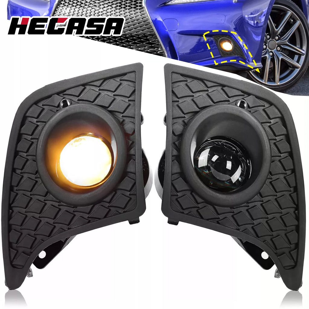 Fog Lights for Lexus IS250 IS350 (2014–2016) w/Bulbs, Switch, Harness