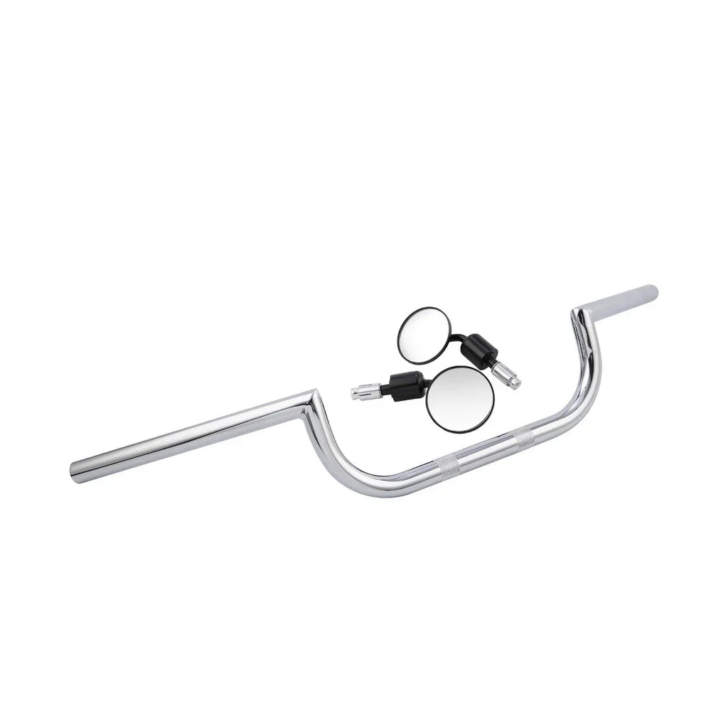 Chrome 7/8" Handlebar & Rear-View Mirrors for Yamaha Cafe Racer