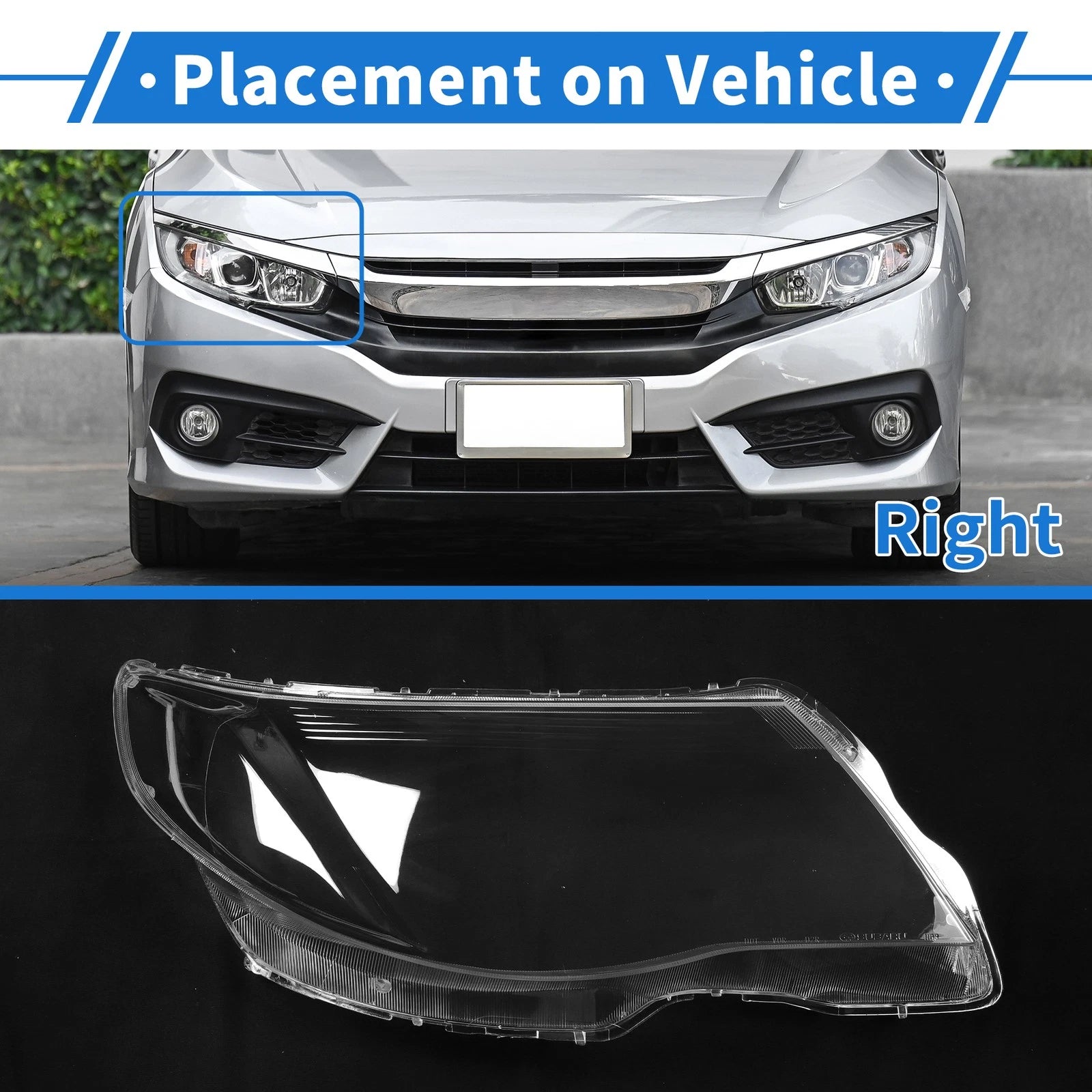 Headlight Lens Cover for Subaru Forester (2009–2012) - Clear