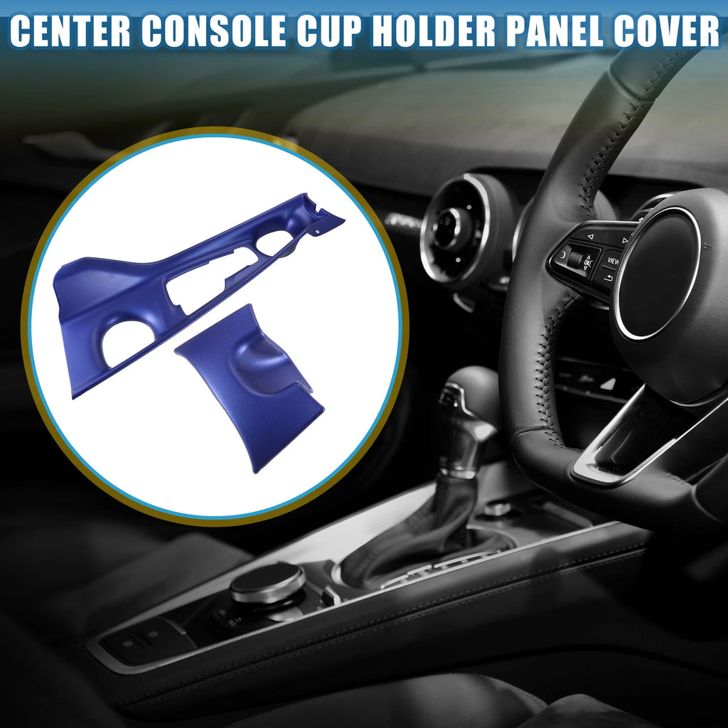 Cup Holder Panel Cover Trim for Toyota CHR (2017–2021) - Blue