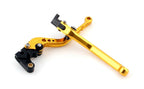 Long Brake Clutch Levers for Yamaha YZF R3 (2015) YZF R25 (2014–2015) Gold