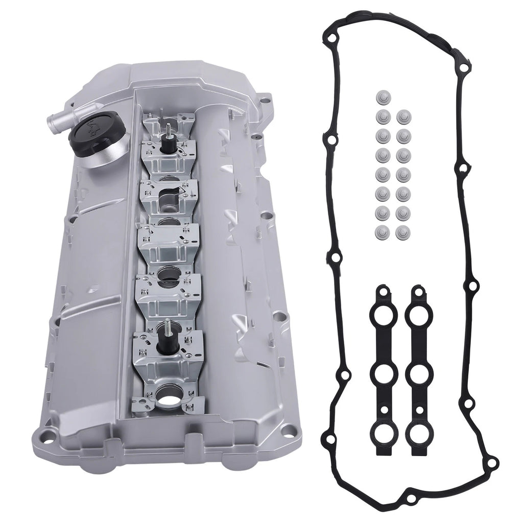 Aluminum Valve Cover w/ Gasket Kit for BMW E36 E39 323is 328is 528i M3 1996-1999