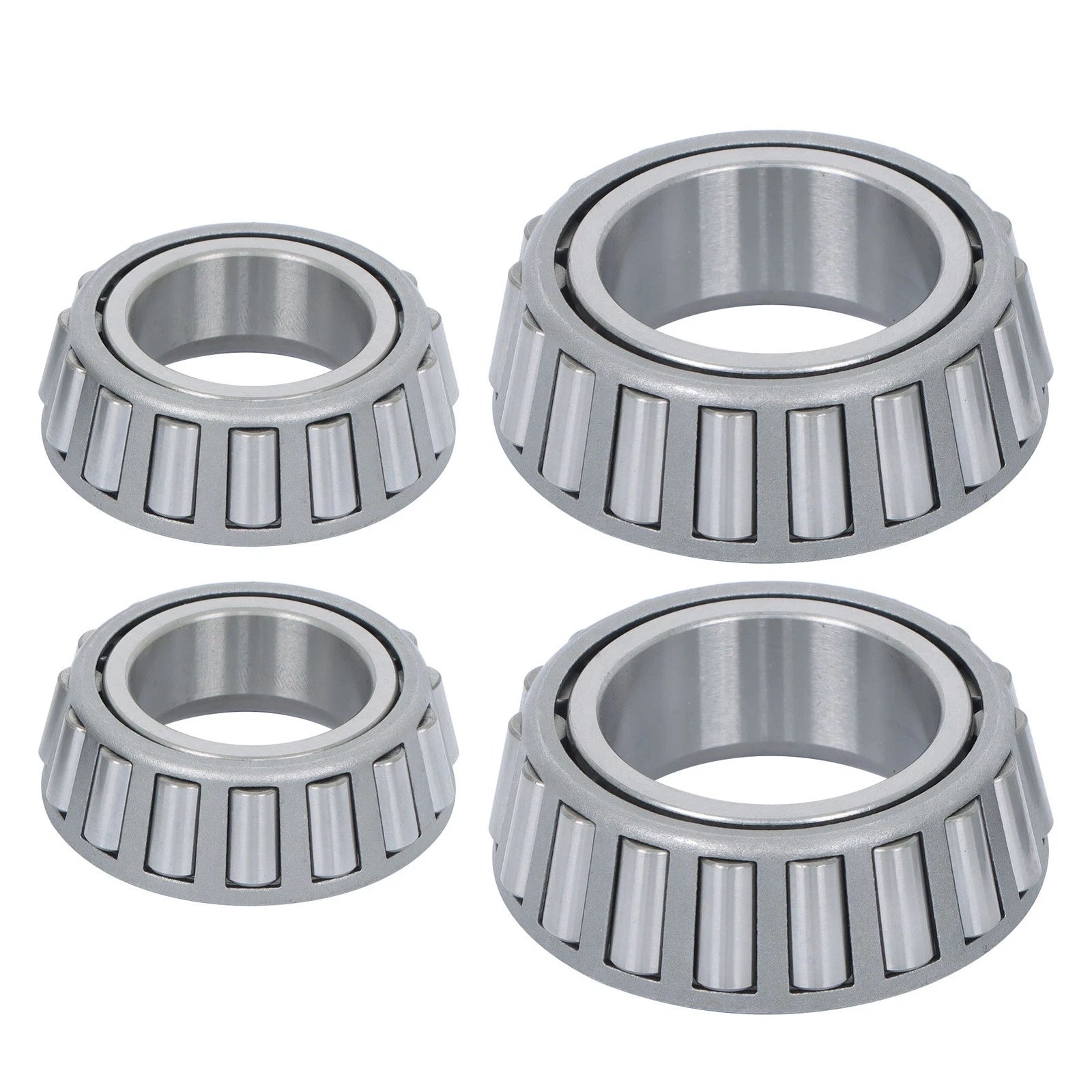 Set of 2 Galvanized Trailer Hubs with Spindle and Bearing Kit for Trailer