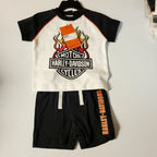 2-Piece Knit Raglan T-Shirt & Shorts Set for Harley-Davidson Baby Boys